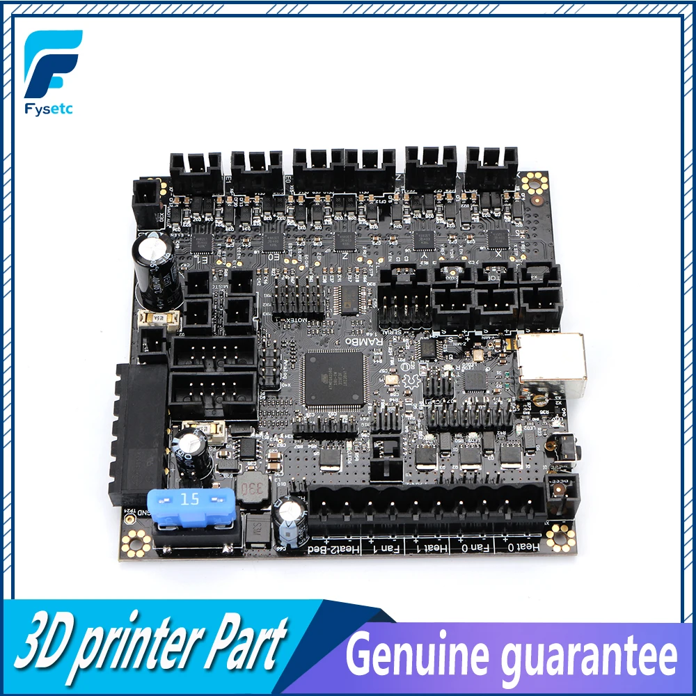 

RAMBo 1.4 Motherboard RAMBo V1.4 board MEGA And Stepper Drivers All On One Integrated PCB For Arduino Lulzbot Taz6 3D Printer