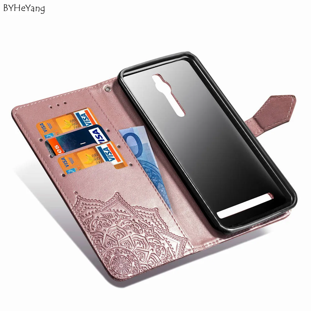 Кожаный чехол BYHeYang для Asus ZenFone 2 Laser ZE550KL 5 дюймов ударопрочный из ТПУ с