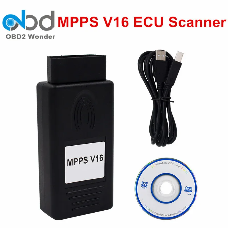Настоятельно рекомендуемый сканер чип MPPS V16 OBD2 ECU для тюнинга K Kan Flasher чтения и