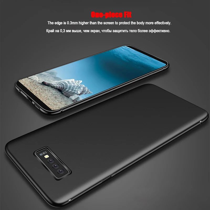 LuckGuard для samsung Galaxy S10 Lite Plus прозрачный ультратонкий черный мягкий силиконовый