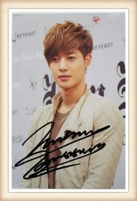 SS501 Ким Хен joong с именной подписью ручкой фото 6 дюйм(ов) известный певец новый