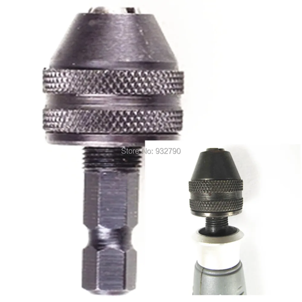 Keyless преобразование Сверлильный Патрон Отвертка ударный быстрой смены адаптер 1/4