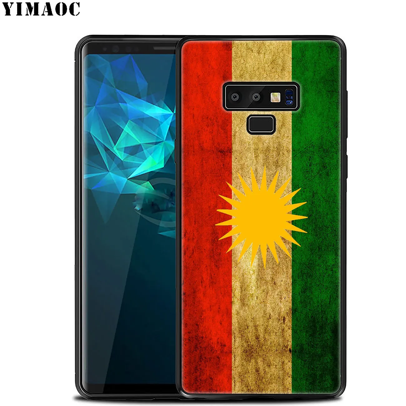 Мягкий чехол YIMAOC с флагом курдской Автономной Республики для Samsung Galaxy A6 A9 A8 A7 2018 A3