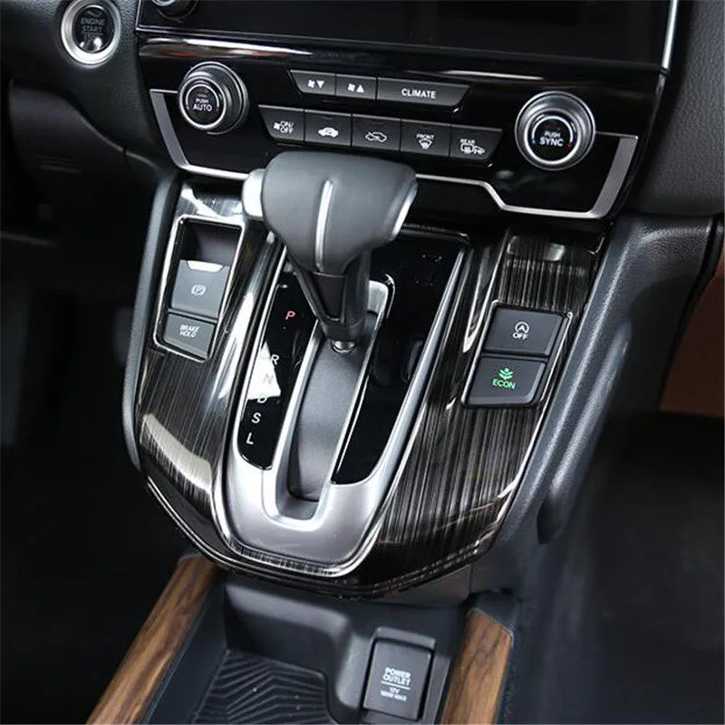 Для Honda CRV 2017 2018 Автомобильная внутренняя панель коробки передач литые накладки
