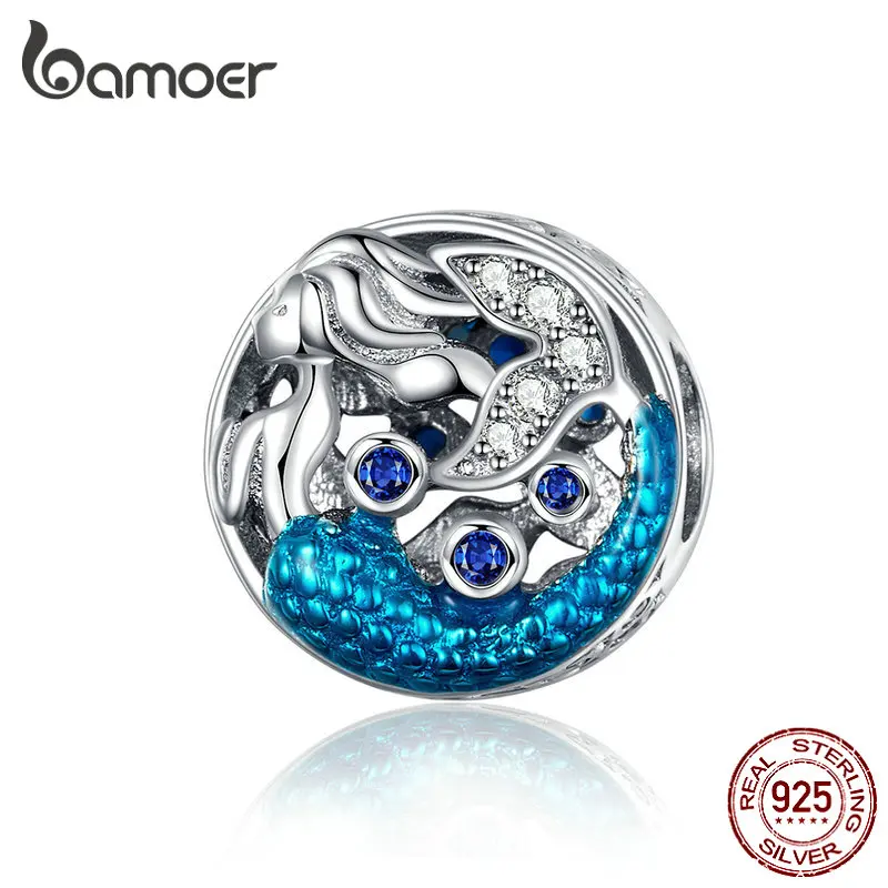 Женский шарм подвеска из серебра 2019 пробы с металлическими бусинами|bracelet charms