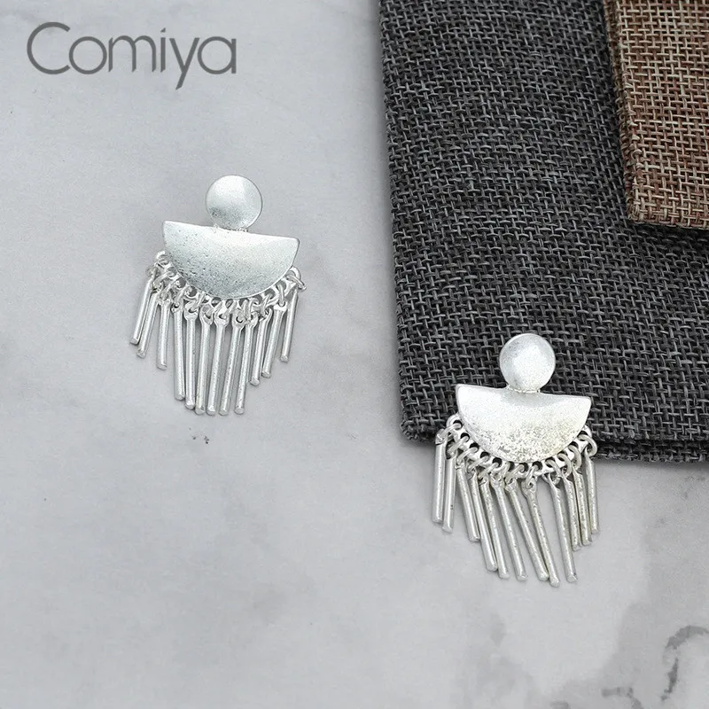 Comiya массивные серьги для женщин золотые серебряные цвет серьги-капли сплав цинка