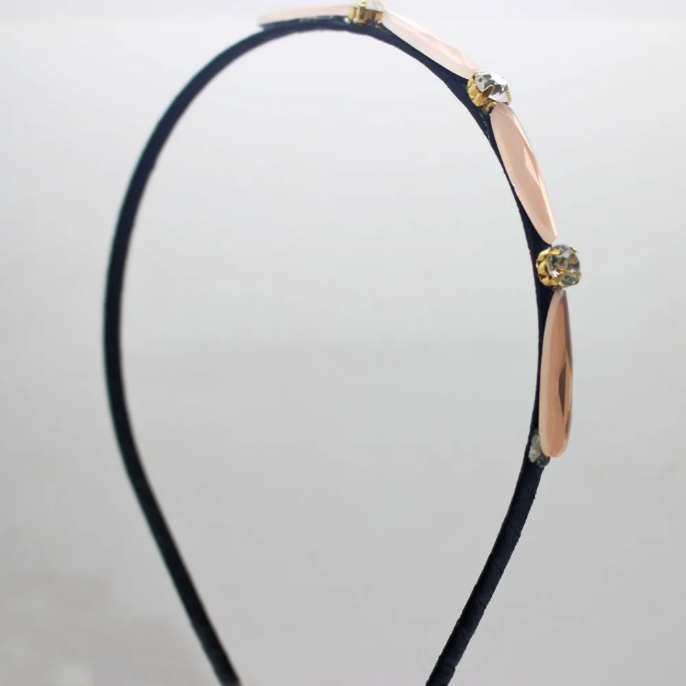 2017 простые повязки для волос со стеклом и кристаллами модные на голову