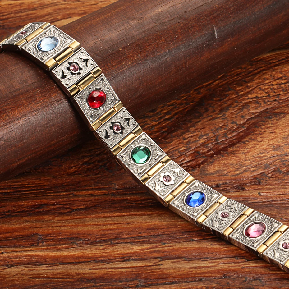 Магнитный браслет из нержавеющей стали для мужчин и женщин|germanium bracelet|men magnetic