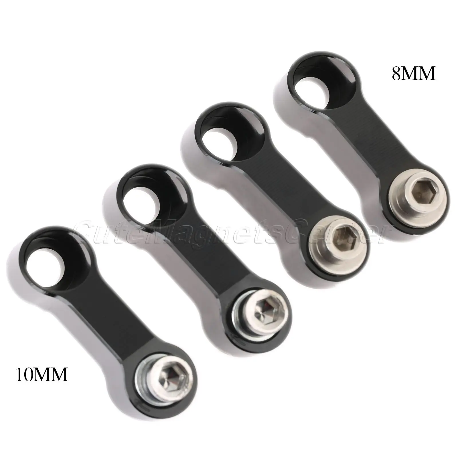 

Mtsooning CNC Aluminum M10/M8 / 10mm /8mm Motorcycle Mirror Extender Adaptor 10mm Mount Bolts Gaskets