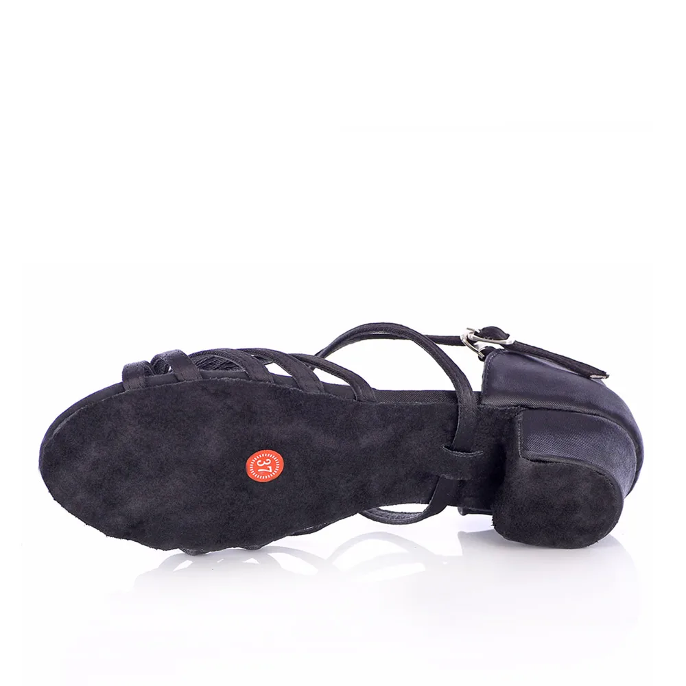 Женские туфли для бальных танцев танго и сальсы с узлом на низком каблуке 3 5