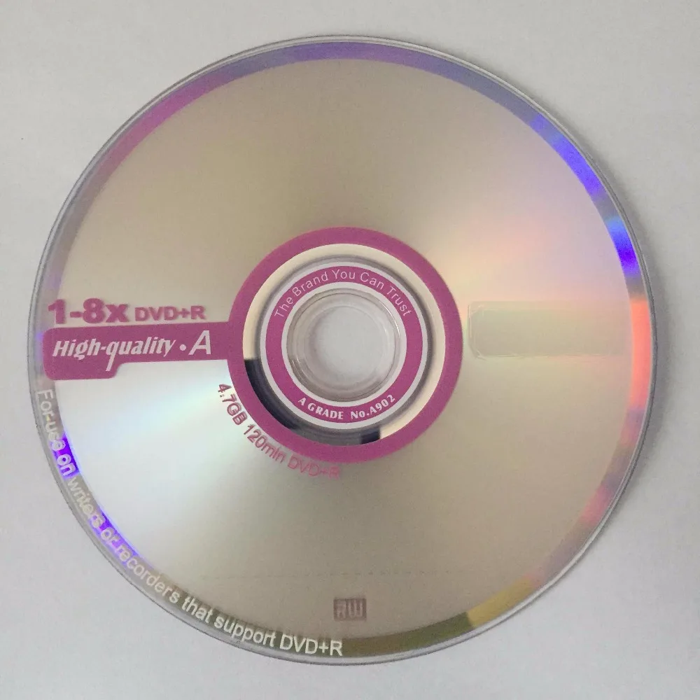 Оптовая продажа 10 дисков класса A + A901 8x4 7 GB пустой Печатный DVD R| |