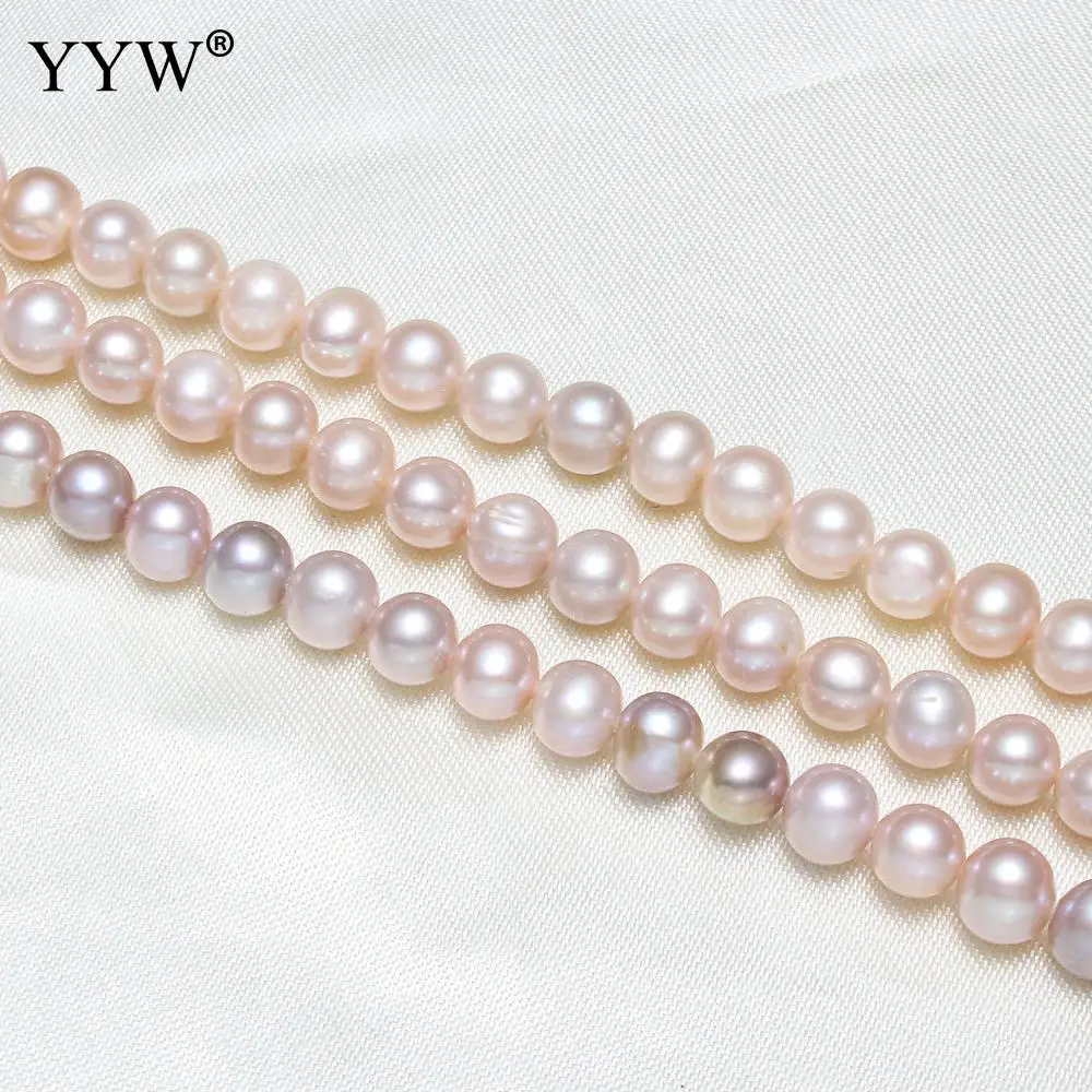 

Cultured Round Freshwater Pearl Beads Natural 6-7mm Approx 0.8mm Sold Per Approx 15.5 Inch Strand