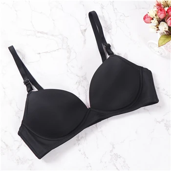 black bra Бюстгальтер без косточек, однотонный бюстгальтер, женское сексуальное белье, пуш-ап топы, женское нижнее белье, бюстгальтер без косточек, Комбинезоны - Цвет: black bra