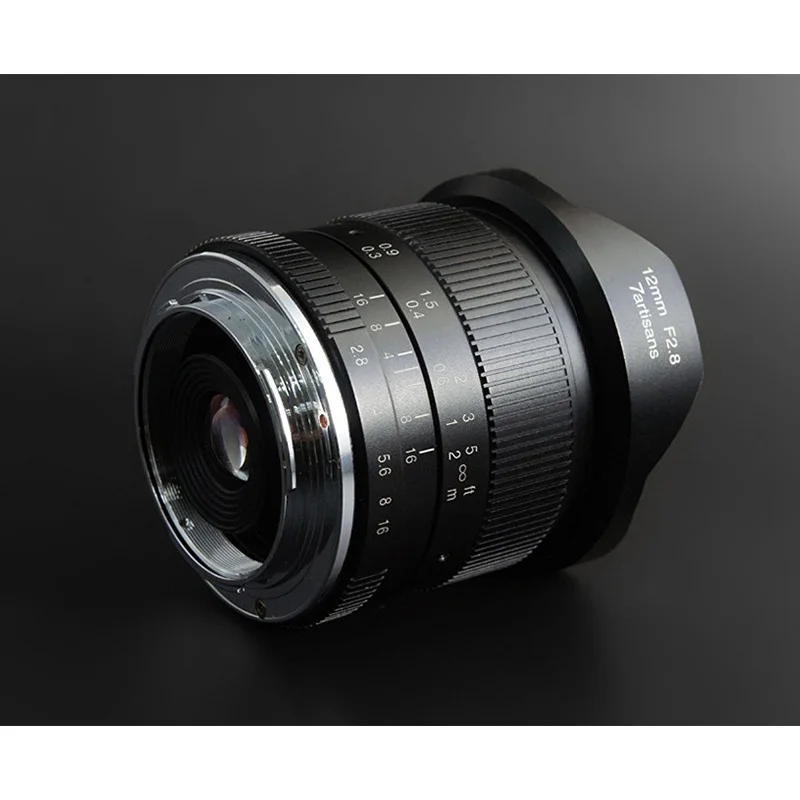 Ультра широкоугольный объектив 7artisans 12 мм f2.8 для Sony E mount canon eos m fujifilm FX APS C