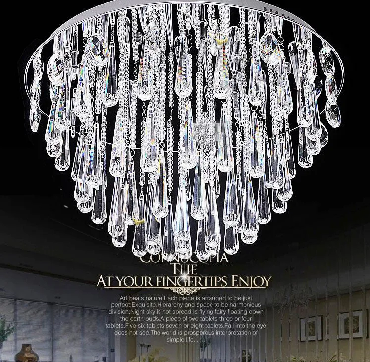 Художественная лампа современный блеск хрустальная люстра светящаяся для фойе