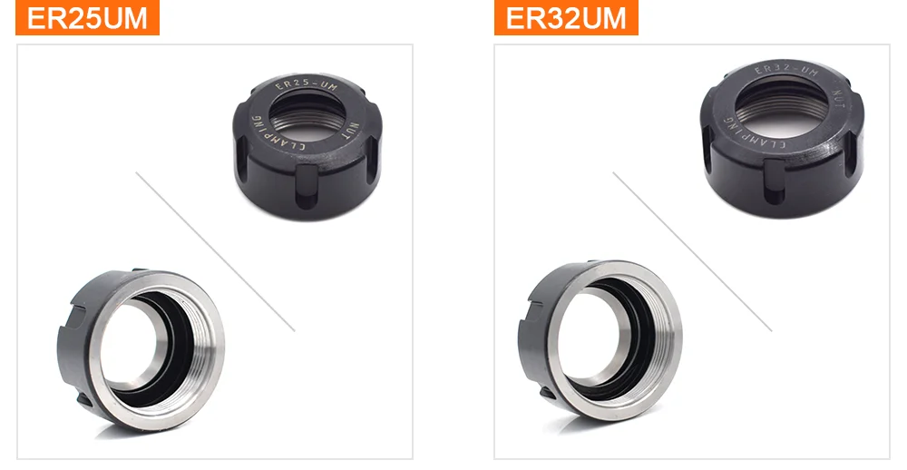 Aubalasti ЧПУ ER цанговый патрон гайка ER11A ER16A ER20A ER20M ER20M ER25UM ER32UM ER40UM фрезерный станок с ЧПУ гравировальный станок гайка аксессуар