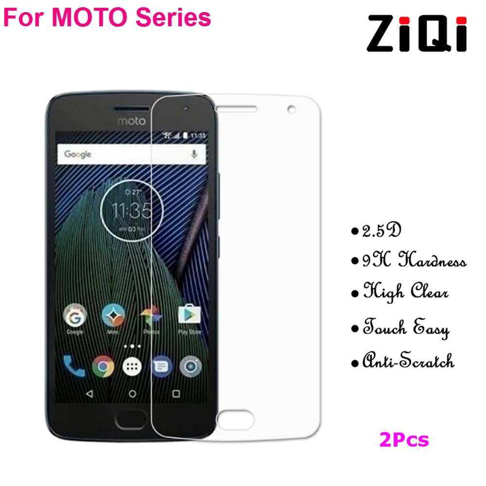 2 шт. 2.5D закаленное стекло Защитная пленка для Motorola Moto z g5 g4 Plus Play Force G3 3rd Gen X play