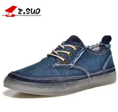 ZSUO ZS16106 Summer breathable male canvas shoes casual sportsskateboarding lacing low-top | Обувь