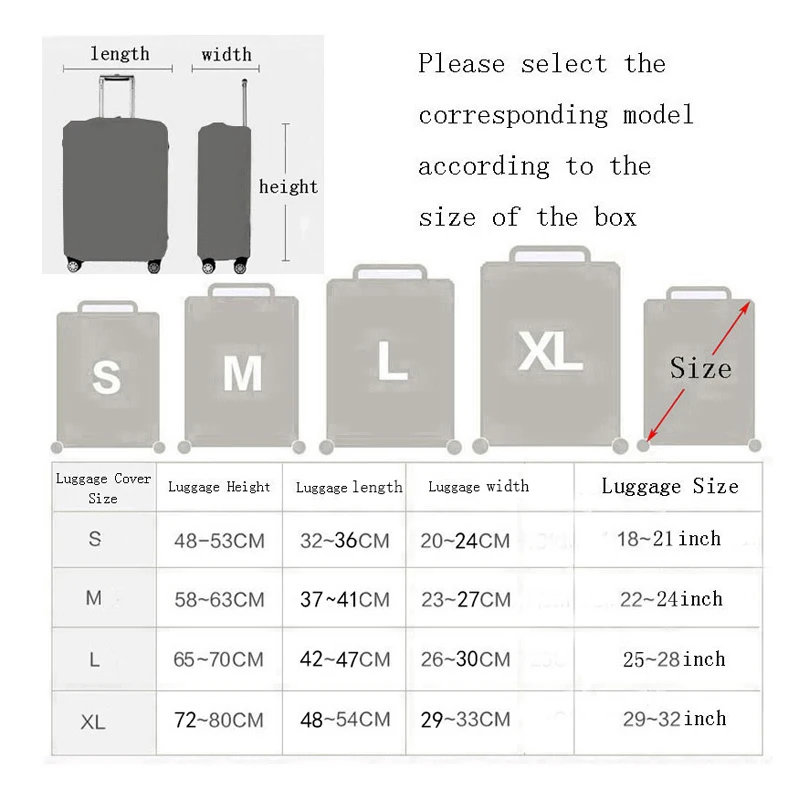 Плотный дорожный защитный чехол для чемоданов 19 32 дюймов эластичный на колесиках