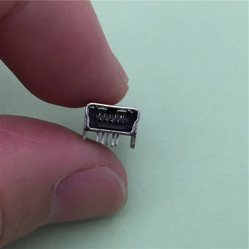 20 шт. мини-usb 5pin гнездовой разъем 4 фута 90 градусов контактный для хвоста зарядки мобильного телефона