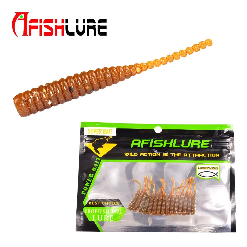 15 шт./пакет Afishlure один Мягкая приманка с хвостом 38 мм 0,36 г корня Рыбалка мягкая искусственная приманка воблер Пластик червяк личинка приманки небольшой приманки