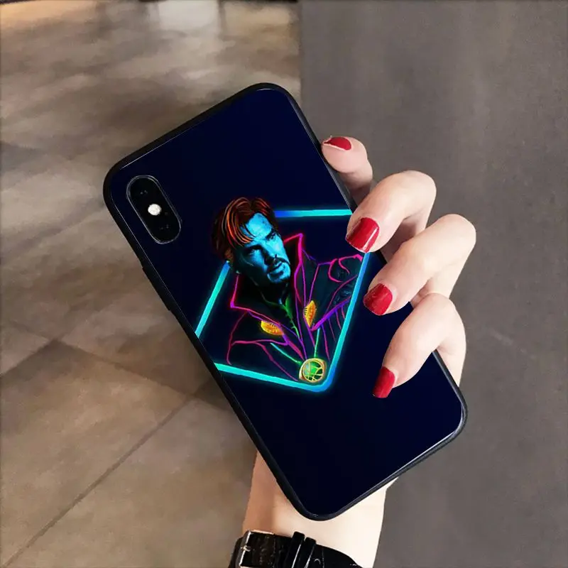 RuiCaiCa Marvel Супергерои из "Мстителей" шаблон мягкий чехол для телефона ТПУ iPhone 8 7