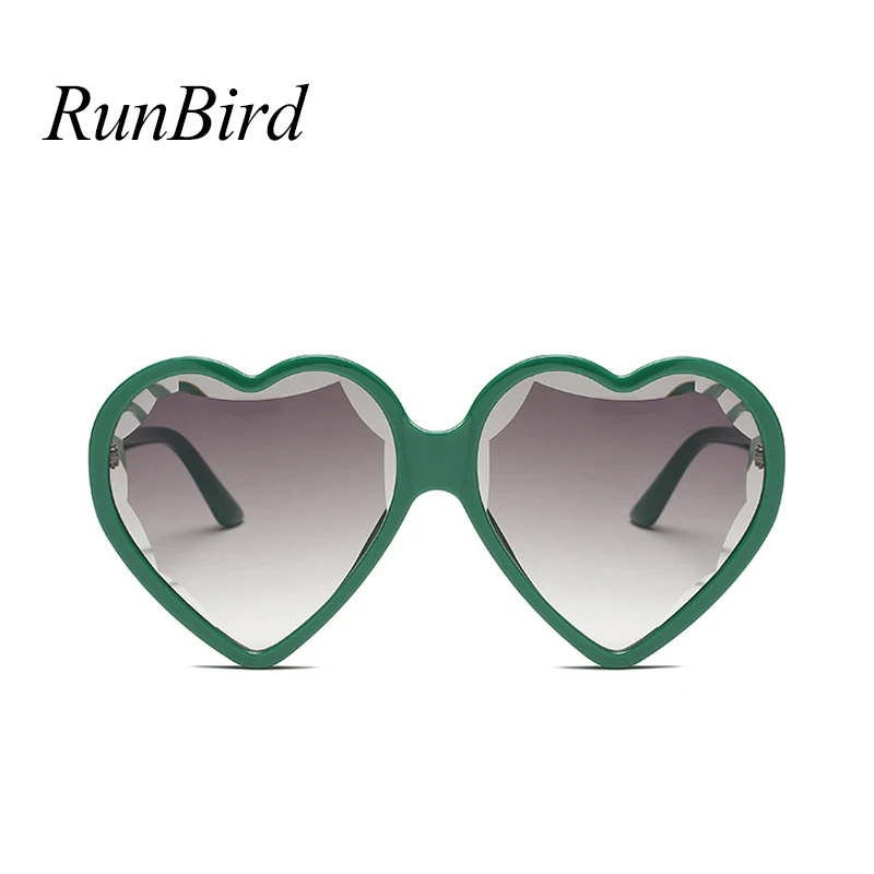 Женские солнцезащитные очки RunBird Love Heart брендовые дизайнерские в форме сердца