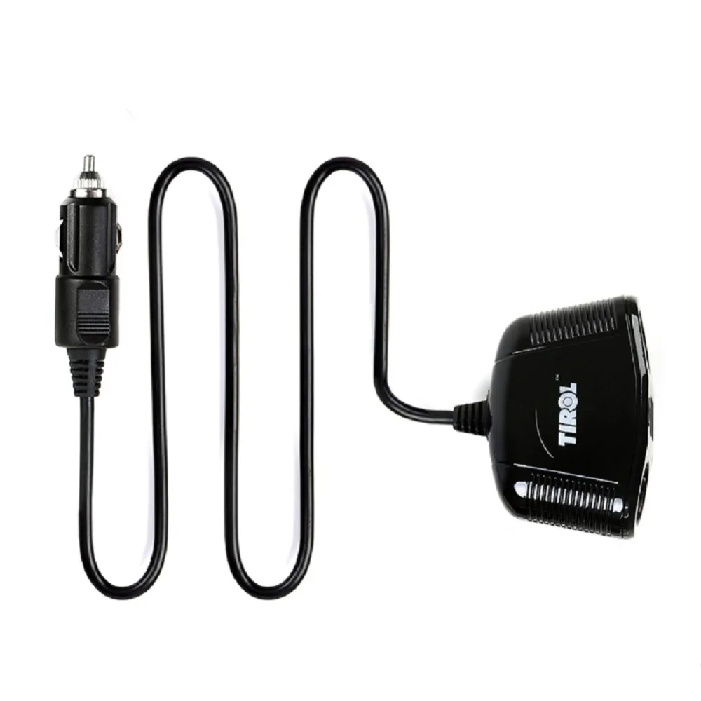 Оптовая продажа 10 шт./лот прикуривателя сплиттер двойной USB два гнезда автомобиля