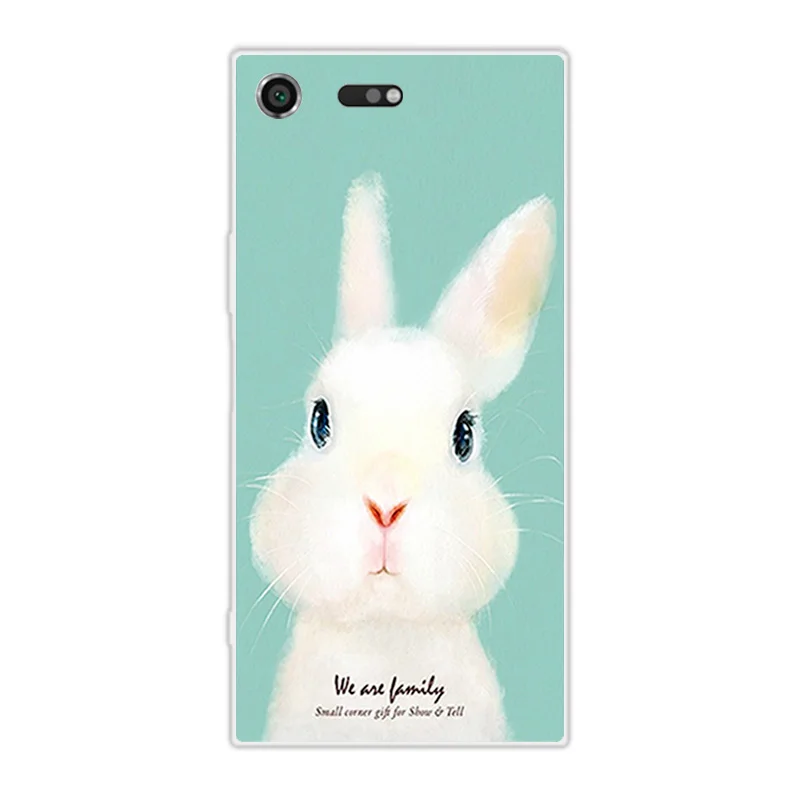 For Sony Xperia XZ Premium TPU Silicone Cute Animal Phone Case Transparent 5.46 inch Covers Coque |