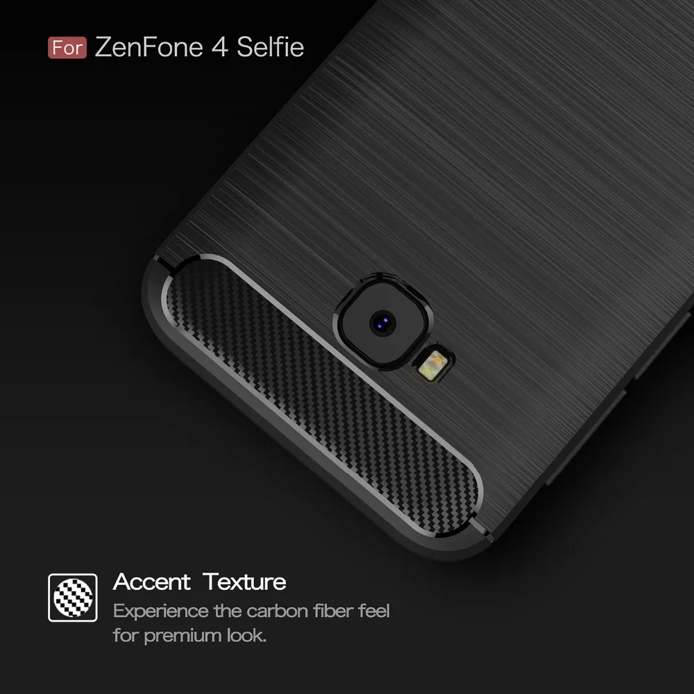 UTOPER Luxury Soft Case For ASUS Zenfone Live ZB553KL Carbon Fiber Silicone Asus ZenFone 4 Selfie ZD553KL Cover |