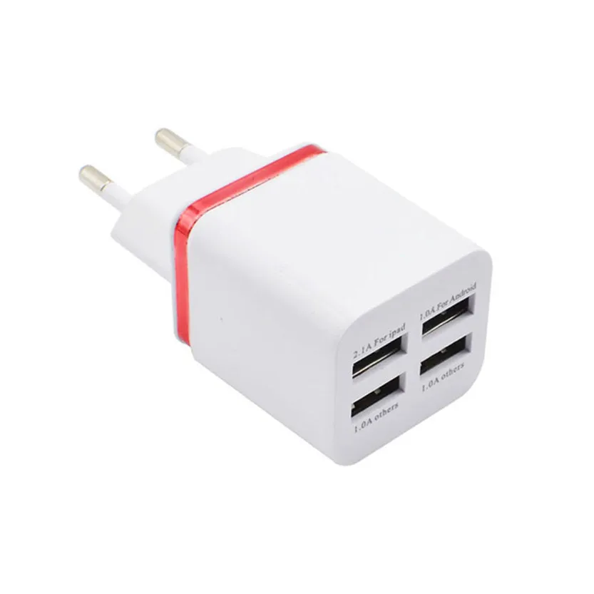 USB charger 5.1A 4 in 1 Port EU Plug Home Travel Wall Charger AC Power Adapter for Phone SZ0426#2 | Электроника