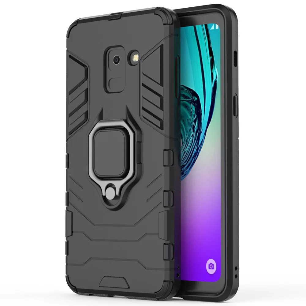 Чехол для Samsung Galaxy A8 Plus 2018 Силиконовый ТПУ Магнитный жесткий поликарбонатный