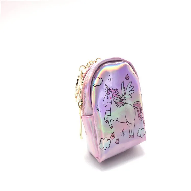 D HJKL мультфильм Единорог монета pochette девушки кошелек маленькая милая открытка Каваий держатель ключ Деньги сумки кошелек дамы кошелек дети - Цвет: D