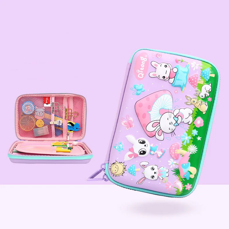 Style 04 Kawaii 3D School Pencil Case for Girls Boys Penal Korean Pen Bag Cute EVA Large Makeup Pencilcase Pouch Stationery Box Penalties - Цвет: Style 04