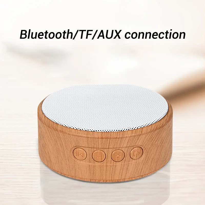 Мини Беспроводной Bluetooth Динамик деревянный Портативный Subwoof звук с микрофоном