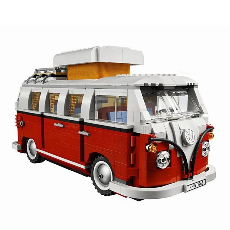 1334 шт T1 Camper Van Car City Compatibie Legoings Строительные блоки Набор игрушек DIY Развивающие