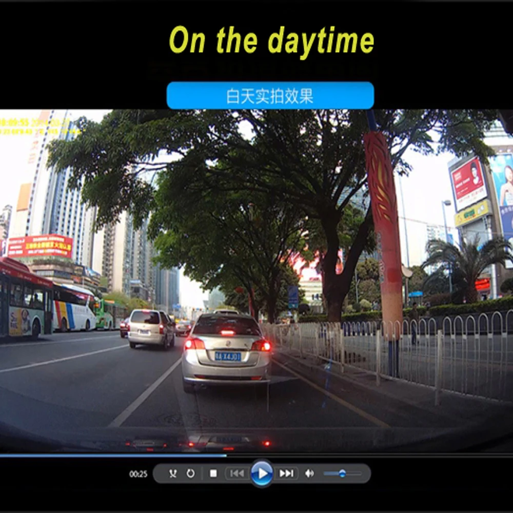 Podofo " Автомобильный видеорегистратор камера Full HD 1080P Dashcam двойной объектив регистратор видео регистратор g-сенсор ночное видение резервная камера заднего вида