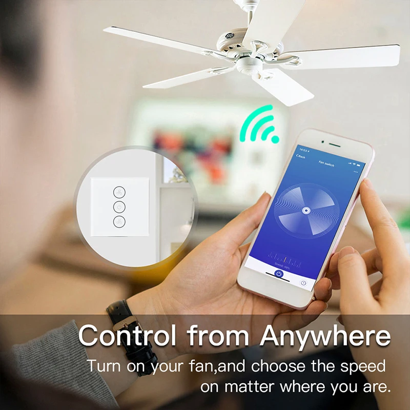 Умный потолочный выключатель Tuya Smart Life с поддержкой wi-fi и таймером | Обустройство