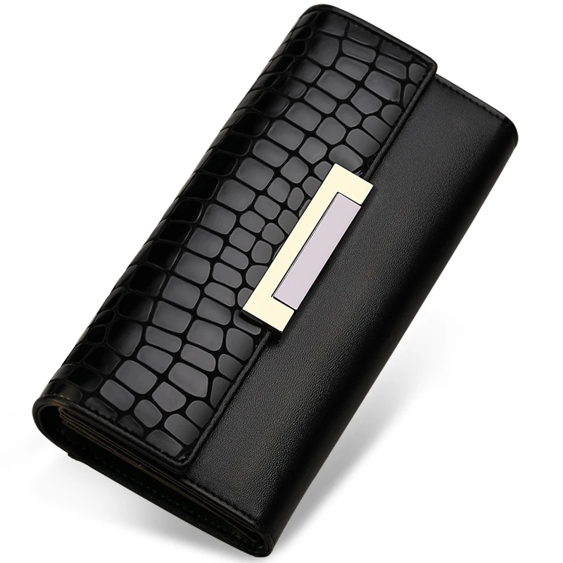 Модный женский кошелек из натуральной кожи складной женские кошельки