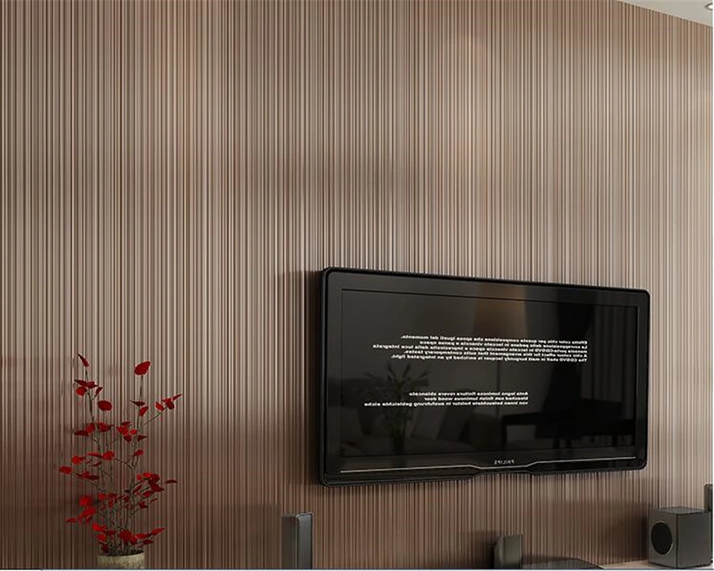 

beibehang wallpaper Simple vertical stripes wallpaper solid color bedroom wallpaper home decoration hotel hotel wallpaper roll