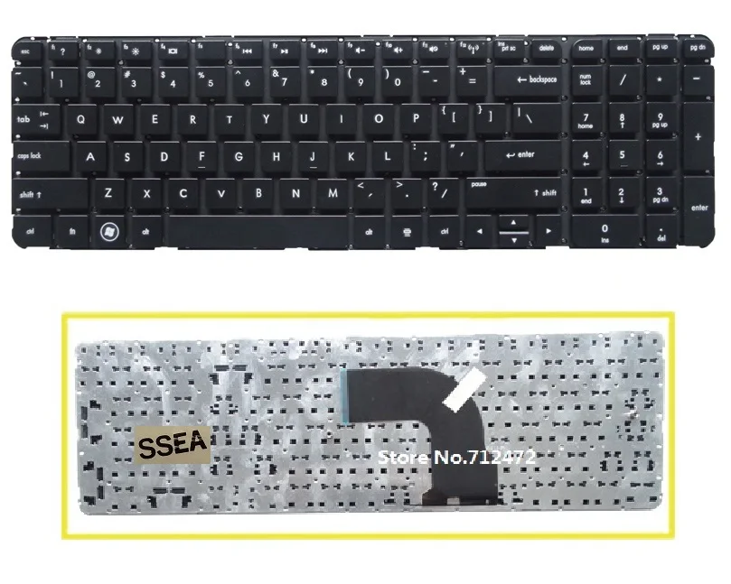 

SSEA Новая Клавиатура США на английском языке для HP Envy DV7-7000 DV7-7100 DV7-7200 DV7-7300 без рамки