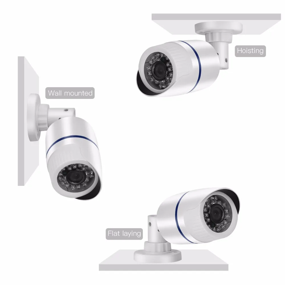 AZISHN IP Камера 1080P 2.0MP в режиме реального времени 25FPS ONVIF P2P RTSP 2 8 мм широкий 48V