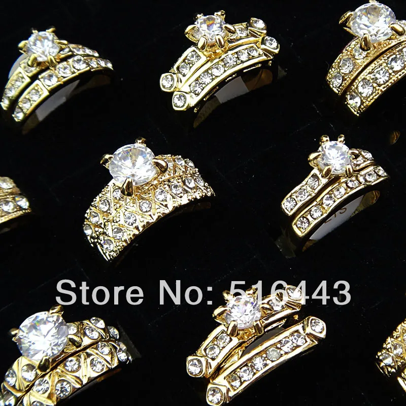 Новое поступление 10 шт высококлассные ювелирные изделия с фианитом 18 К золото P 2