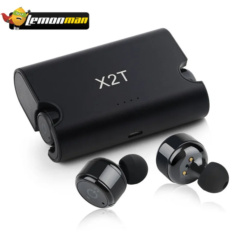 Беспроводные наушники LemonMan TWS X2T мини-наушники Bluetooth с аккумулятором 1500 мА/ч pk Q29