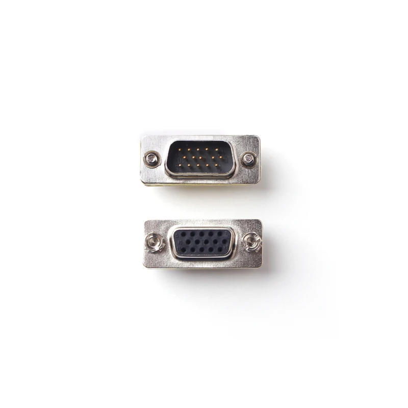 Ульт лучший D Sub 15pin VGA папа мама M/F конвертер монитора DB15 RGB HDB соединитель