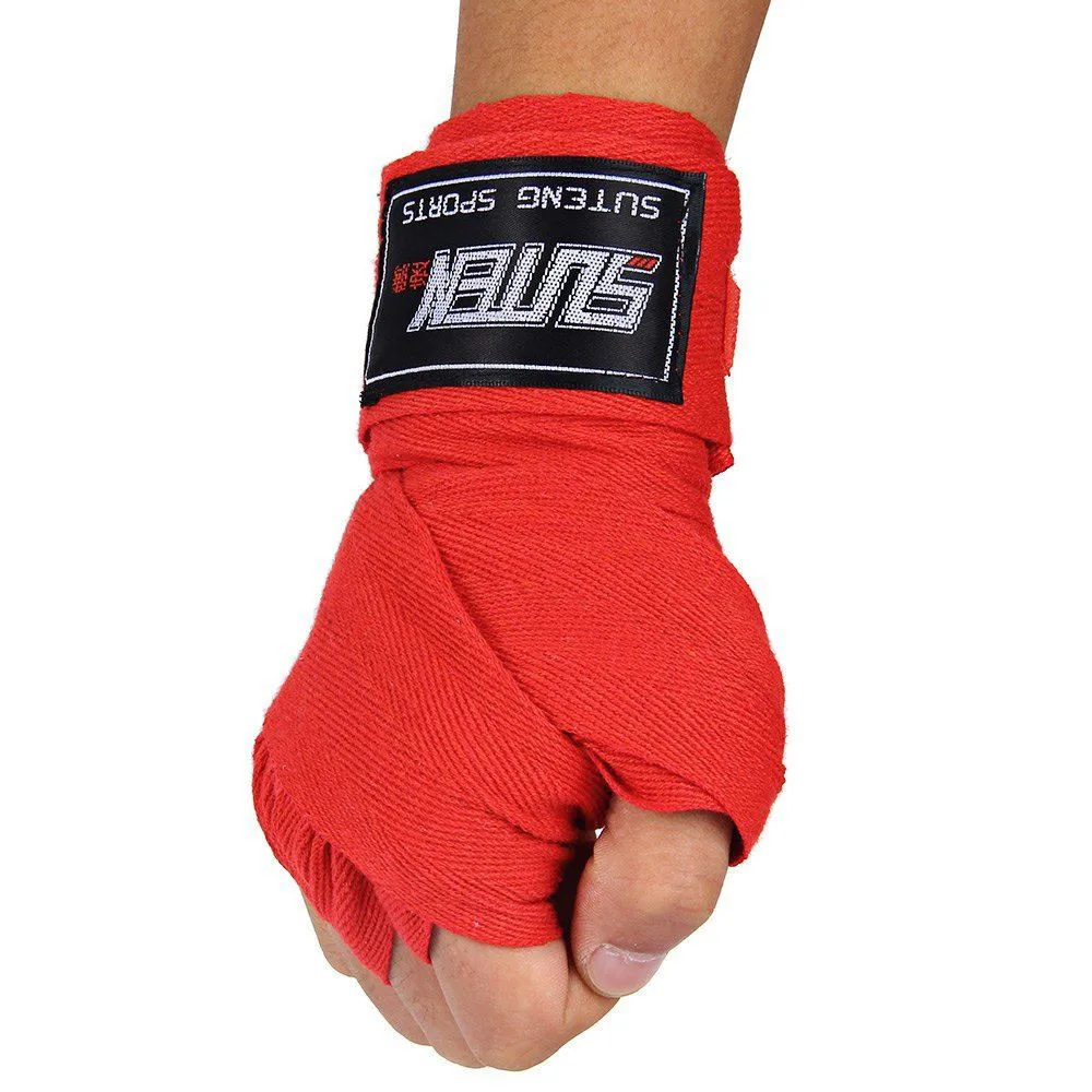 Боксерский бандаж 1 пара прочный синий и красный для тхэквондо бокса запястья
