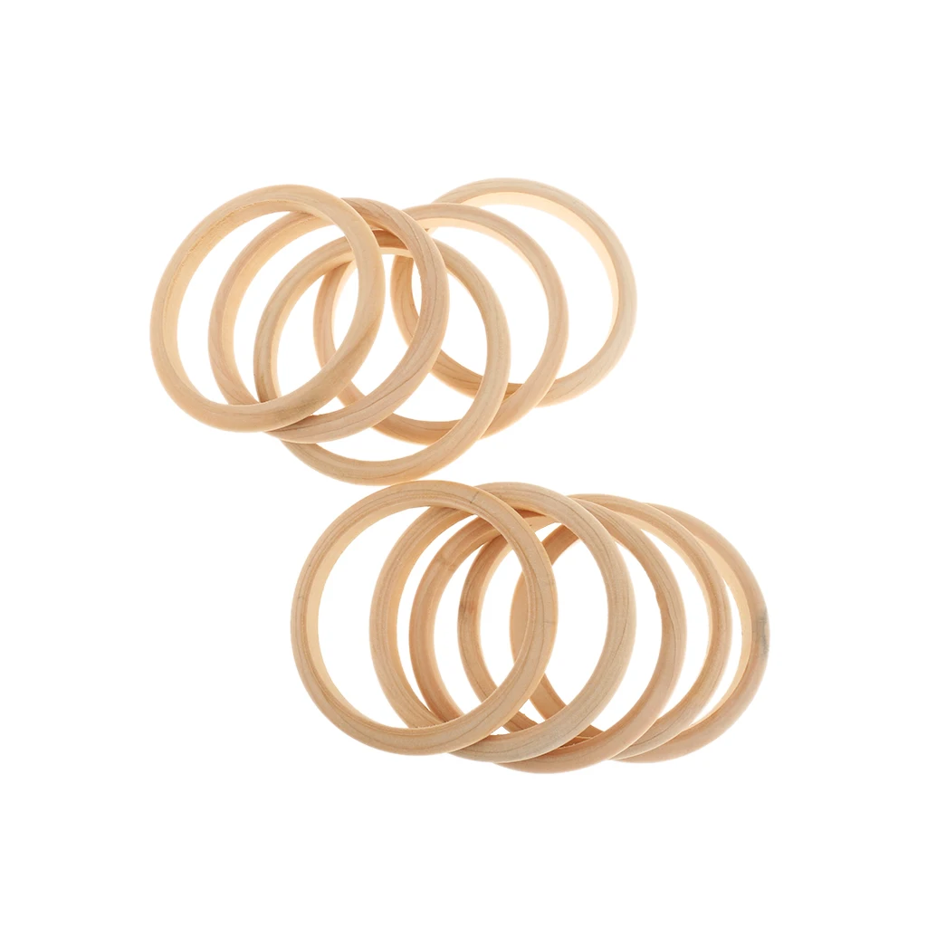 10 шт. деревянный браслет неокрашенный из натурального дерева|Поделки дерева| |