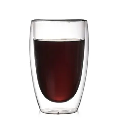 450ml 250/350/450 мл ручной работы термостойкие двойными стенками Стекло Чай Пейте кофе кружка для молока Изолированная прозрачная Стекло es Виски Посуда для напитков - Цвет: 450ml