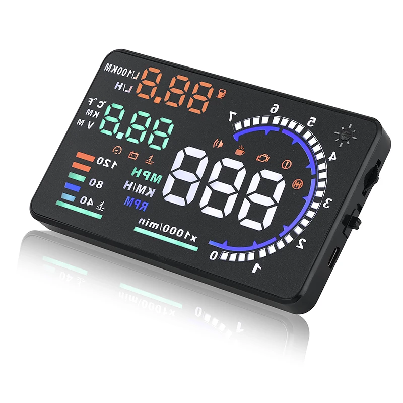 A8 OBD дисплей лобовое стекло автомобиля проектор бортовой компьютер для obd2 Head Up