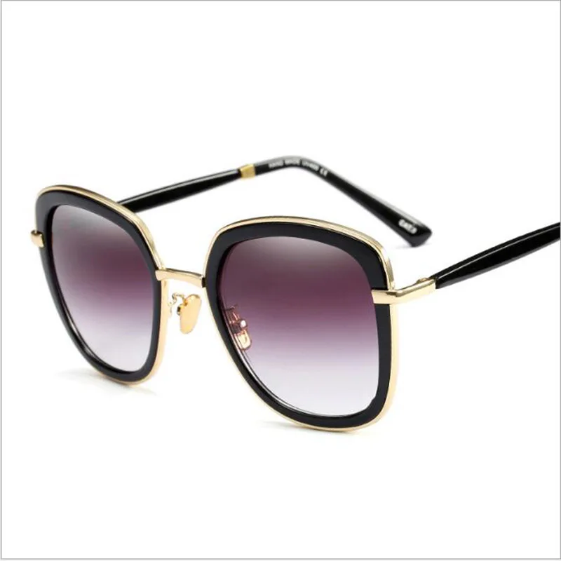 Для женщин мода негабаритных Рамки квадратный Солнцезащитные очки для женские